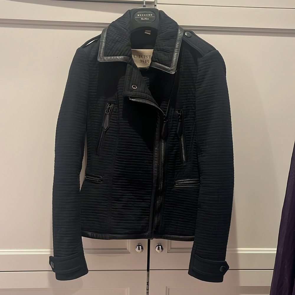 Burberry Brit padded moto jacket size 4